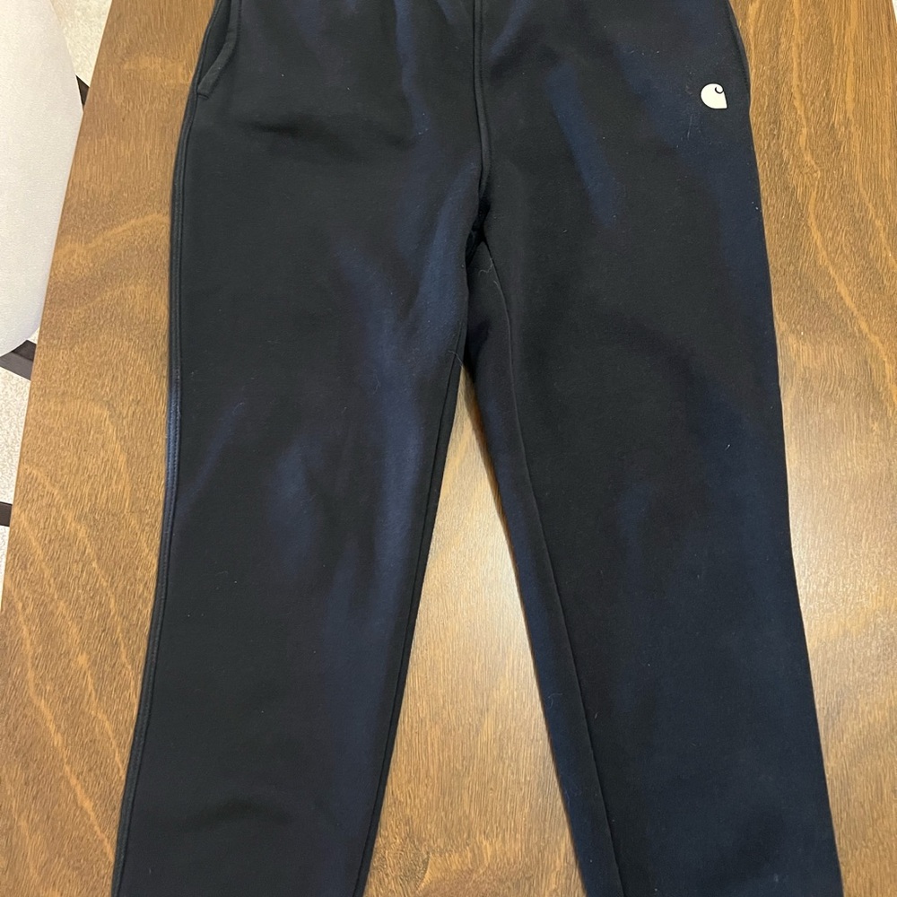 Carhartt Black Pants with Zipper Detail